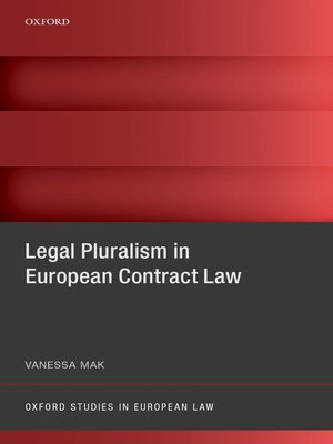 cover image of Legal Pluralism in European Contract Law